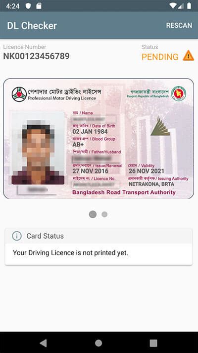 brta driving licence smart card|BRTA DL Checker .